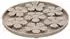 Flamingo LECKMATTE Fleur Taupe RUND Durchmesser 20CM