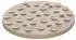 Flamingo LECKMATTE Fleur Taupe RUND Durchmesser 20CM
