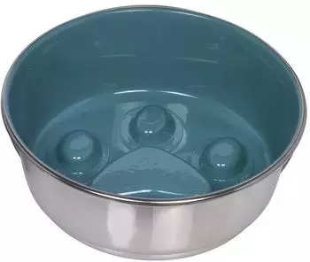 Nobby PAW Anti-Schling-Napf aus Edelstahl, rutschfest, 1600ml (73816)
