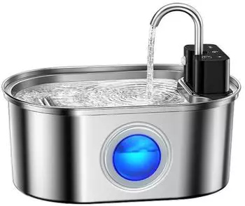 Rojeco Trinkbrunnen kabellos, Edelstahl, 3,2L (RYSJPDGY-17)