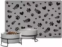 Ritzenhoff & Breker Taro Katzen&auml;pfe &oslash; 14 cm 2er Set mit Unterlage