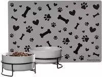 Ritzenhoff & Breker Taro Hunden&auml;pfe &oslash; 14 cm 2er Set mit Unterlage