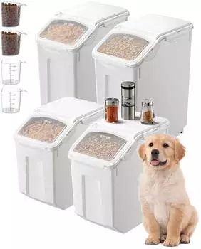 VEVOR Vorratsbeh&auml;lter luftdicht 4er-Set (2x15L, 2x20L)