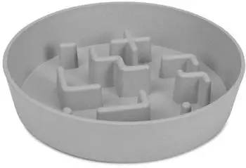 Beeztees Anti-Schlingnapf Nom grau für Maße: 28 x 28 x 6 cm