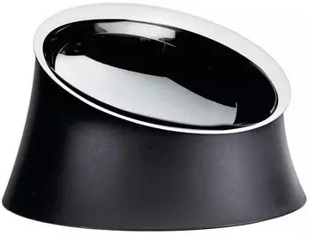 Alessi Wowl Hundenapf schwarz, Edelstahl 18/10 (BM13/21 B)