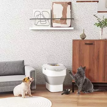 Pawhut Futterbeh&auml;lter klappbar, luftdicht, 25L, f&uuml;r Hunde und Katzen