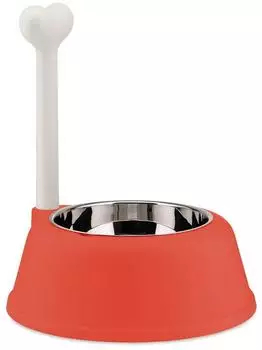 Alessi Lupita Hundenapf, Edelstahl 18/10, orange (AMMI02 RO)