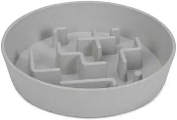 Beeztees Anti-Schlingnapf Nom grau für Maße: 23 x 23 x 6 cm
