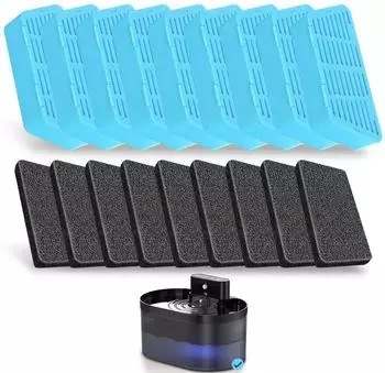 LuxusKollektion Ersatzfilter für Katzentrinkbrunnen 2,2l, Aktivkohle, 9er-Pack