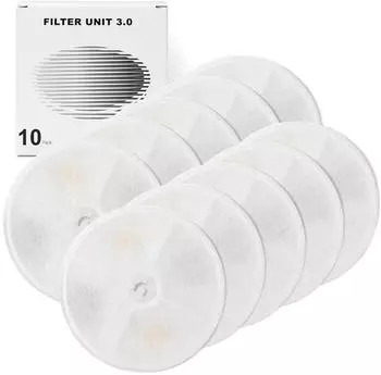 LuxusKollektion Filter Unit 3.0 Harz & Aktivkohle für 1,85L/2L Trinkbrunnen, 10 Stück