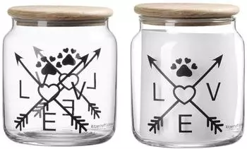 Ritzenhoff & Breker Futterbeh&auml;lter Glas-Dose Mika Love