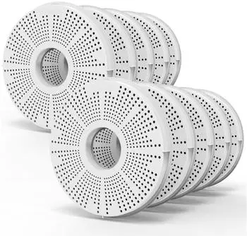 LuxusKollektion Ersatzfilter für Katzen-Trinkbrunnen, kompatibel mit Catit Flower, 14cm Durchmesser, 10er Pack