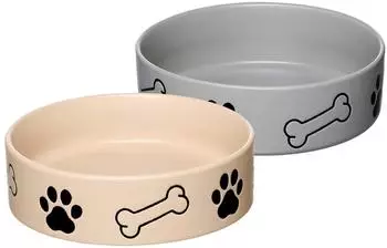Ritzenhoff & Breker Mika Dog Futternapf Steingut ø18cm, 2er-Set