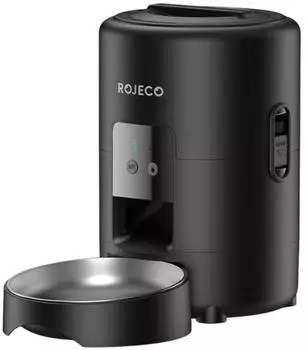 Rojeco Automatischer Futterspender Smart WiFi 2L, schwarz