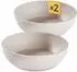 PiuPet Hundenapf-Set 2x1L aus Bambus, grau, spülmaschinenfest (848 2BB)