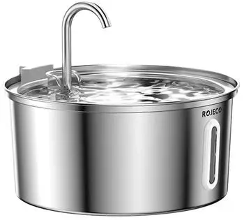 Rojeco Trinkbrunnen für Katzen & Hunde, rund, 3,2L (RYSJSLTH-17)