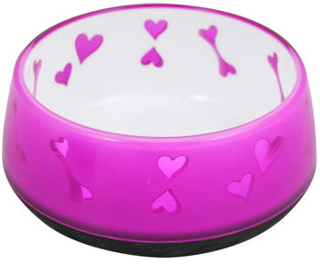All for Paws Dog Love Feeding Bowl pink
