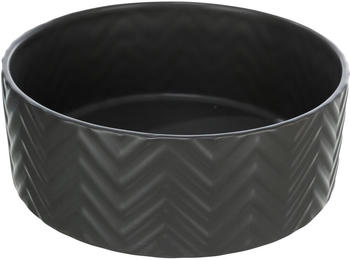 Trixie Keramiknapf mit Muster 0,4L 13cm schwarz (25020)