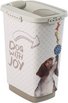 Rotho mypet Cody Tierfutterbehälter "Dog with Joy" 25L