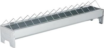 Kerbl Futtertrog verzinkt für Hennen 75 x 10 cm (71302)