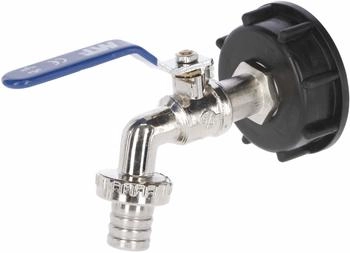 Kerbl Anschlusshahn für IBC-Container mit 3/4" Schlauchanschluss (221982)