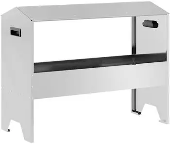 vidaXL Futtertrog für Nutztiere silber 79x35x62cm (874629)