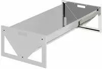 vidaXL Futtertr&ouml;ge f&uuml;r Nutztiere Silber 108 x 50 x 28 cm