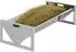 vidaXL Futtertrog für Nutztiere Stahl silber 108x50x28cm (874617)