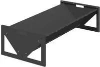 vidaXL Futtertr&ouml;ge f&uuml;r Nutztiere Schwarz 108 x 50 x 28 cm