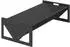 vidaXL Futtertrog für Nutztiere Stahl schwarz 108x50x28cm (874615)
