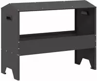 vidaXL Futtertr&ouml;ge f&uuml;r Nutztiere Schwarz 79 x 35 x 62 cm 15 kg