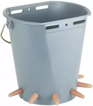Kerbl L&auml;mmer-Tr&auml;nkeeimer Kunststoff, 6 Sauger (271)
