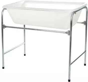 Kerbl Tischgestell f&uuml;r Sp&uuml;lwanne 100L, verzinktes Stahlrohr, zerlegbar (29420)