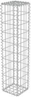 vidaXL Gabionenwand mit Abdeckung Verzinkter Stahl 20&times;20&times;100 cm