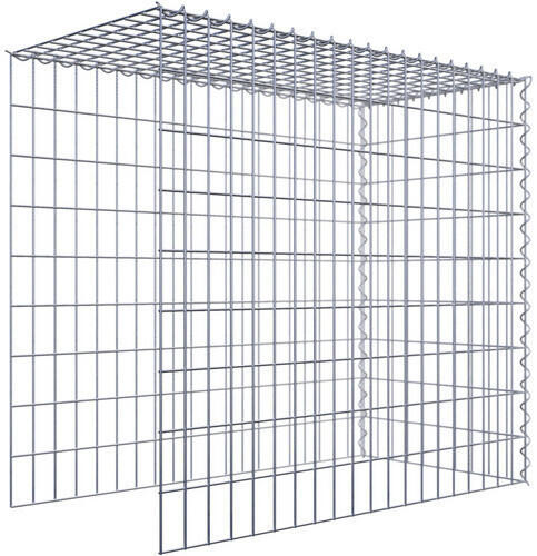 Gabion à Monter En Longueur 100 Cm X 100 Cm X 50 Cm (L X H X P), Maille