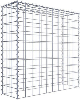 Gabiona Anbau-Gabione Typ3 Steinkorb 100 x 100 x 30 cm Maschenweite 10 x 10 cm