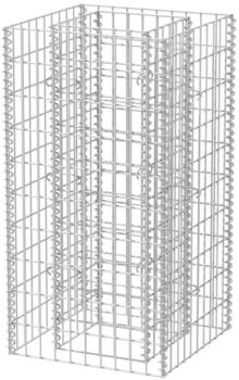 furnicato Gabionen-Hochbeet Stahl 50 x 50 x 100 cm