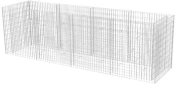 furnicato Gabionen-Hochbeet Stahl 360 x 90 x 100 cm