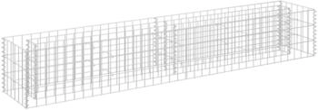 furnicato Gabionen-Hochbeet verzinkter Stahl 180 x 30 x 30 cm