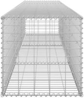 vidaXL Gabionenwand mit Abdeckung 300&times;50&times;50 cm Verzinkter Stahl