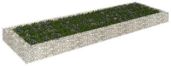 furnicato Gabionen-Hochbeet verzinkter Stahl 300 x 100 x 20 cm