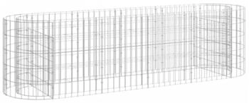 furnicato Gabionen-Hochbeet verzinktes Eisen 190 x 50 x 50 cm