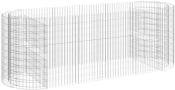 furnicato Gabionen-Hochbeet verzinktes Eisen 300 x 100 x 100 cm