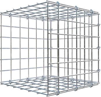 Gabiona C-Ring-Gabione-Anbaukorb Typ 2 30 x 30 x 30 cm Maschenweite 5 x 5 cm