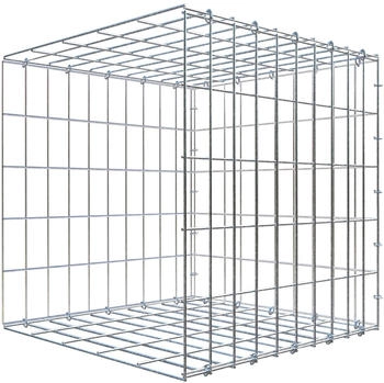 Gabiona C-Ring-Gabione-Anbaukorb Typ 2 50 x 50 x 50 cm Maschenweite 5 x 10 cm