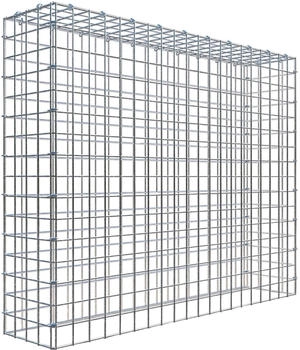 Gabiona C-Ring-Gabione-Anbaukorb Typ 3 80 x 100 x 20 cm Maschenweite 5 x 5 cm