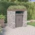 vidaXL Gabionen-Mülltonnenbox 110 x 91 x 120 cm verzinktes Eisen