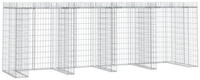 Gabionen-m&uuml;lltonnenbox 350x91x120 Cm Verzinktes Eisen Vidaxl