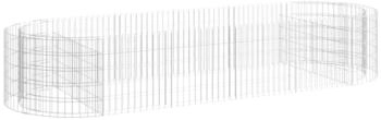 furnicato Gabionen-Hochbeet verzinktes Eisen 300 x 100 x 50 cm