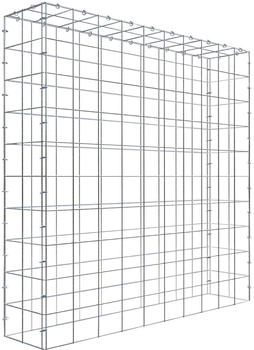 Gabiona C-Ring-Gabione-Anbaukorb Typ 3 100 x 100 x 20 cm Maschenweite 10 x 10 cm